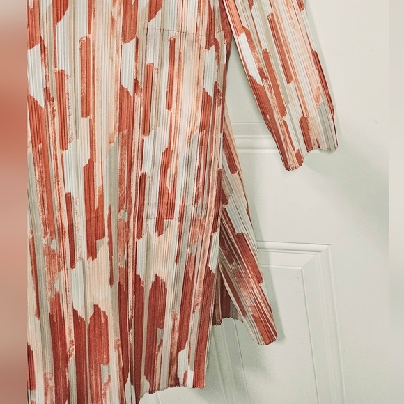 Chico's lightweight pleated Duster Cardigan swim cover size 3 (XL)(16) - Picture 6 of 10